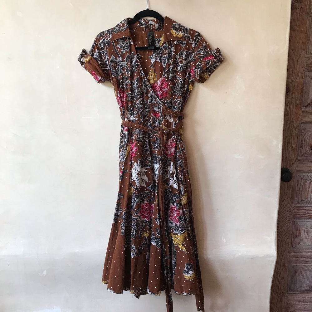 GADOGADO Batik Cotton Bali Wrap Dress 6
